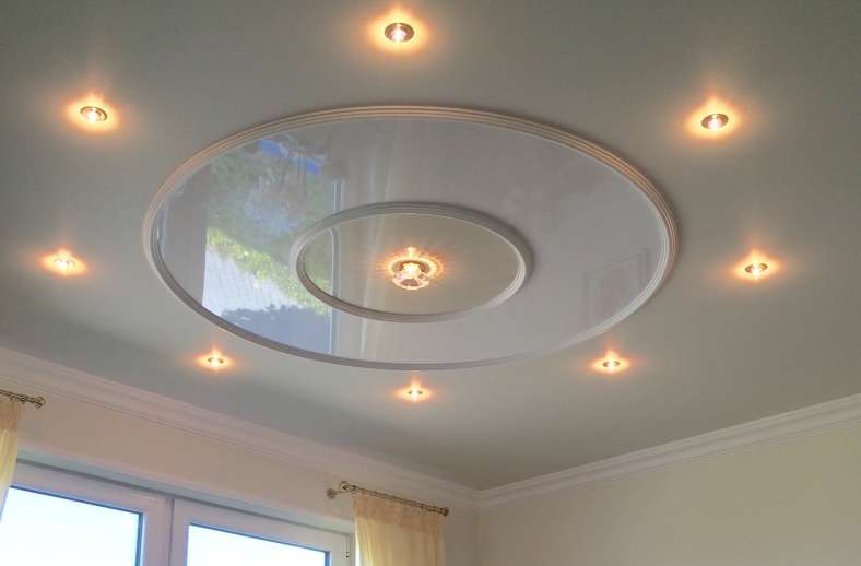 Spanndecke mit Ornamente