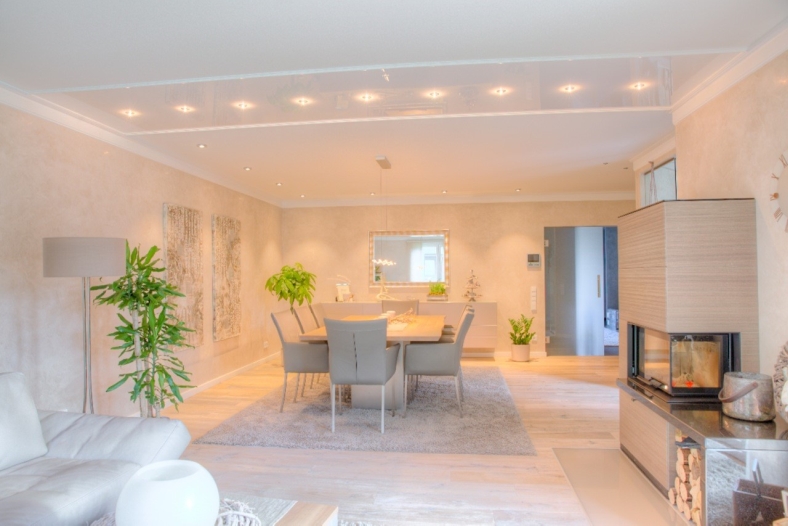 Wohnzimmer mit Tageslicht