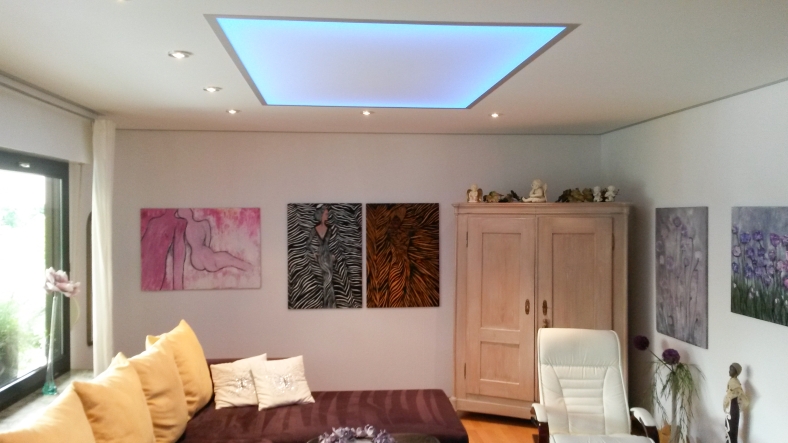 Durchscheinend Decke